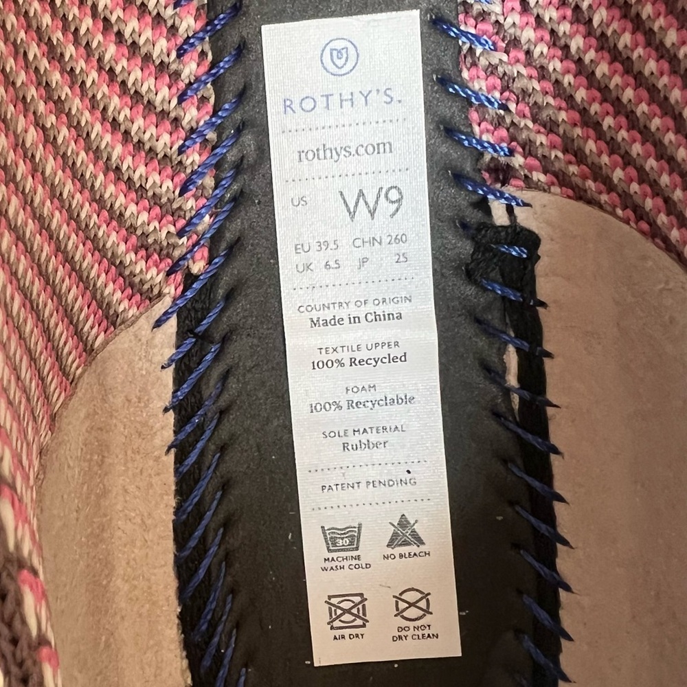 Rothy's Retired The Point Moroccan Rose RARE Limited Edition in a Women's size 9 - Picture 11 of 11